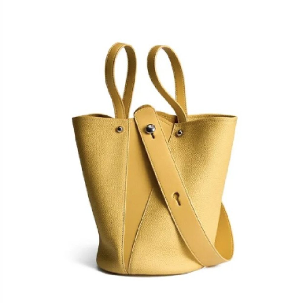 NWT Genuine Leather Tote Bags 3 COLORS 2 Handle Changes GORGEOUS